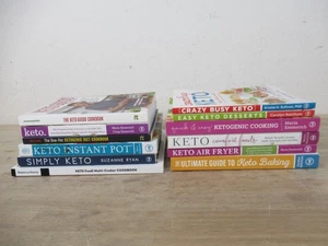 Lot of 12 KETO/Ketogenic Cookbooks Diet Guides - Baking, Desserts, Instant Pot - Bild 1 von 12