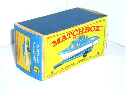 Caja original reconstruida E4 Lesney Matchbox para barco y remolque #9d solapa nueva Foto 1 de 4