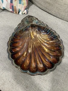 Vintage versilberte Muschelschale - Bild 1 von 5