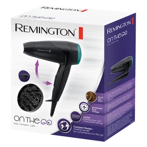 Remington On The Go D1500 Compact Hair Dryer Black - Picture 1 of 7