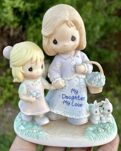 Precious Moments My Daughter. My Love Rabbits Flowers Figure - Picture 1 of 13