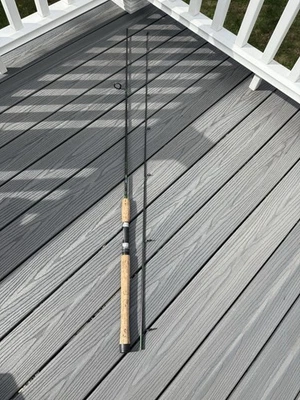 St. Croix  9’ Lite WSW-90L2 Spinning Rod  4-8  Wild River Series Graphite 2 Pc. - Image 1 of 4