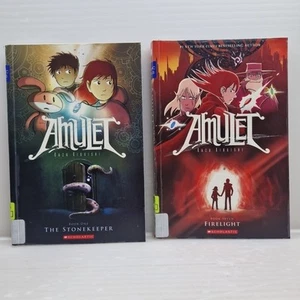 Amulet The Stonekeeper Firelight Books 1 7 By Kazu Kibuishi Graphic Novel Comic - Picture 1 of 24