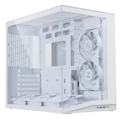 Lian-Li O11 Dynamic Mini V2 Flow White PC Computer Mid Tower Case O11DMIV2FW - Image 1 of 2