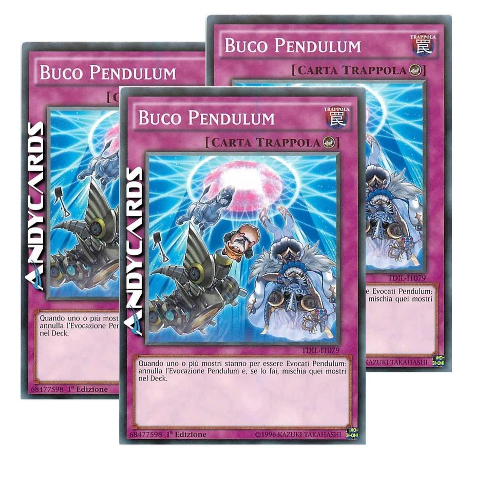 3x BUCO PENDULUM (Pendulum Hole) • Comune • TDIL IT079 • 1Ed • YUGIOH ANDYCARDS - Immagine 1 di 1