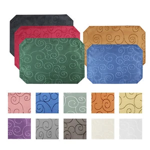 Tischset 2er Set 35x50 cm Struktur Damast Ornamente Platzset Untersetzer - Bild 1 von 112