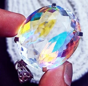Mystic Quartz Multi-Color GS Solid Silver 100.50 Ct Certified Pendant Loose Gems - Picture 1 of 7