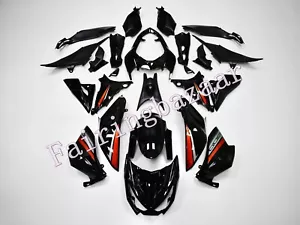 Fit for 2013-2016 Z800 Black Red ABS Injection Bodywork Fairing Kit - Picture 1 of 8
