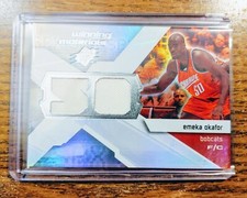 2008-09 Spx Winning Materials Charlotte Bobcats Emeka Okafor relic