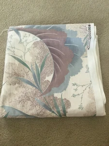 Fabric INTERIOR FABRIC DESIGN INC-AN ORIGINAL 1982 SCOTCHGUARD Beige Floral Patt - Picture 1 of 9