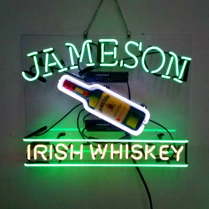 Jameson Irish Whiskey Neon Sign Home Bar Pub Man Cave Restaurant Wall 19x15 - Picture 1 of 1