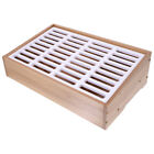 36 Grid Wooden Desktop Storage Box for Smartphones and Office Supplies-CM