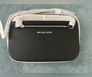 Michael Kors Jet Set Large Saffiano Leather Crossbody Bag - Picture 1 of 11