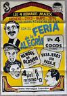quad-bill of Marx Brothers Monkey Business Cocoanuts Duck Soup movie poster 3503