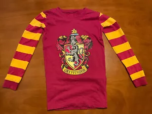 Harry Potter Gryffindor T Shirt Child Size 12 Long Sleeve - Picture 1 of 9