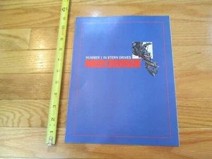 Mercury Mercruiser Boat Motors Vintage Boats Dealer sales brochure catalog - Picture 1 of 4