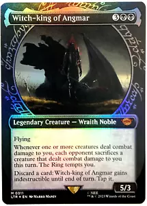 MTG Hexenkönig von Angmar *SCHAUFENSTERFOLIE* Herr der Ringe 0311 NM - Bild 1 von 6