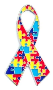 Autismus Asperger Anstecknadel mehrfarbig Puzzle Bewusstsein Unterstützung Band Tac neu - Bild 1 von 5