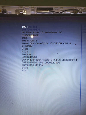 HP 15-E  HP 15-E041SF carte mère INTEL CORE I3-3110 CPU 2.40 GHZ - Photo 1/4