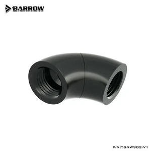 BARROW Double Internal G1/4'' Thread 90 Degree Rotary Fitting Adapter Adaptors - Picture 1 of 7