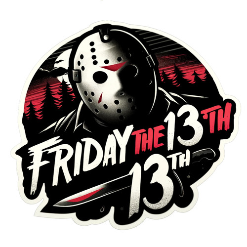 Jason vorhees Friday the 13th sticker Decal Crystal Lake | eBay