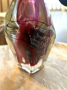 Large Eric Brakken Studio Art Glass Signed 1991 Perfume AtomizerPurple Gorgeous! - Picture 1 of 8