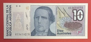 Argentina 10 Australes 1985-89 PICK# 325b UNC. (#2763) - Picture 1 of 2