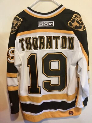 Camiseta deportiva CCM Boston Bruins Home blanca Thornton talla M Foto 1 de 3