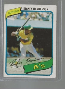 1980 Topps RICKEY HENDERSON #482 (RC) Rookie Card (VG-EX) HOF RIP - Picture 1 of 2