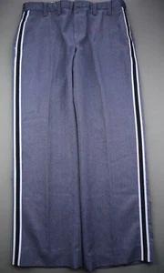 Pantalones chinos vintage para hombre Riverside frente plano azul hechos en EE. UU. talla 38 (Sr 37x30) - Imagen 1 de 9