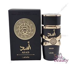 Asad By Lattafa 3.4oz/100ml Eau De Parfum Spray For Unisex New In Box