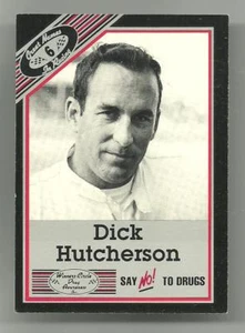 1989 Vintage Winners Circle #6 Dick Hutcherson Race Card NrM Hi Grade - Picture 1 of 1