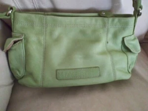 Fossil LIME Green LEATHER Shoulder Handbag - Picture 1 of 9