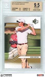 POP 1: Webb Simpson BGS 9.5: 2012 SP Rookie Extended Gisto