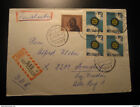 Grenzach 1967 To Somsdorf 5 Stamp On Registered Cancel Cover Germany Freital