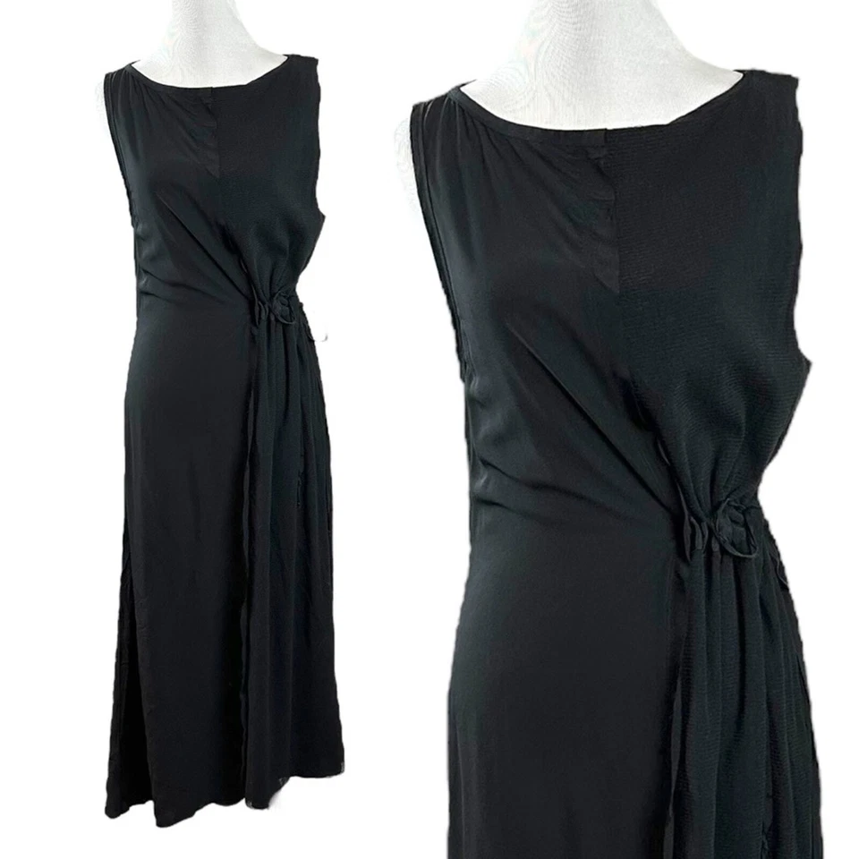 Maxi Vestido Diesel Subversivo Negro Cintura Media Cintura Grunge Malla Gótica Y2K Foto 1 de 4