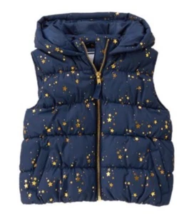 NWT GYMBOREE Flight of Fancy Hooded Star Puffer Vest Girl XS S M L 4 5 6 8 10 12 - Picture 1 of 1