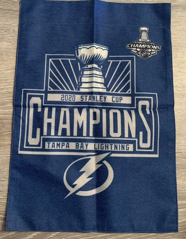 NHL Tampa Bay Lightning 2020 Stanley Cup Champions Tapestry Flag 18x12" Cover