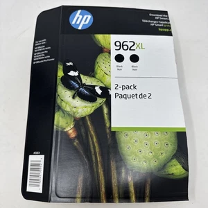 Nowe oryginalne czarne wysokowydajne wkłady atramentowe HP 962XL, 1/opakowanie exp 11/2024 - Zdjęcie 1 z 3