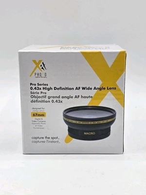  XIT PRO 系列 0.43x 高清 AF 宽角镜头 67 毫米 0.45X 0.43 X 带 MACRO 全新  — 第 1/4 张图片