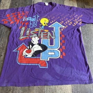 Vintage 90s Looney Tunes Tweety Tshirt 2XL/3XL - Picture 1 of 10