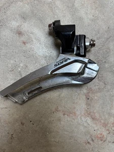 Used Shimano Sora FD-3500 front derailleur 2 x 9 speed double black braze on - Picture 1 of 3