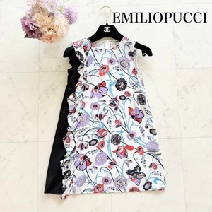 EMILIO PUCCI × Simonetta Kid's Floral One Piece Size 8(120) Rayon Made in Italy - Picture 1 of 10