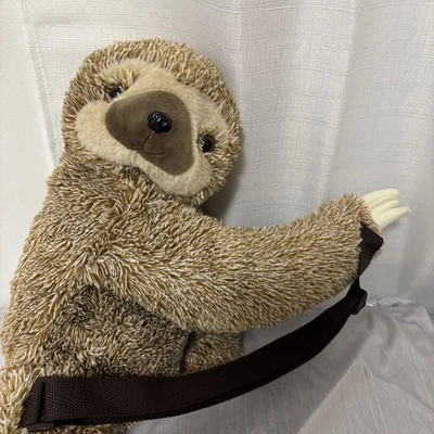 Mochila perezosa de felpa suave novedad correas ajustables pasatiempo vestíbulo rellena tan linda Foto 1 de 4