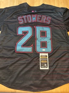 Kyle Stowers Signed Autographed Miami Marlins City Edition Jersey. Jsa Coa - Picture 1 of 3