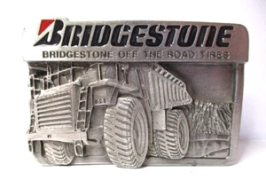 NOS VINTAGE BRIDGESTONE OFF THE ROAD TIRES BELT BUCKLE RARE ~ WE SELL BUCKLES - Picture 1 of 2