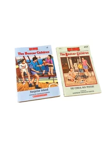Lot of 2 The Boxcar Children Mystery Paperback Book Gertrude Chandler Warner Vtg - Picture 1 of 16