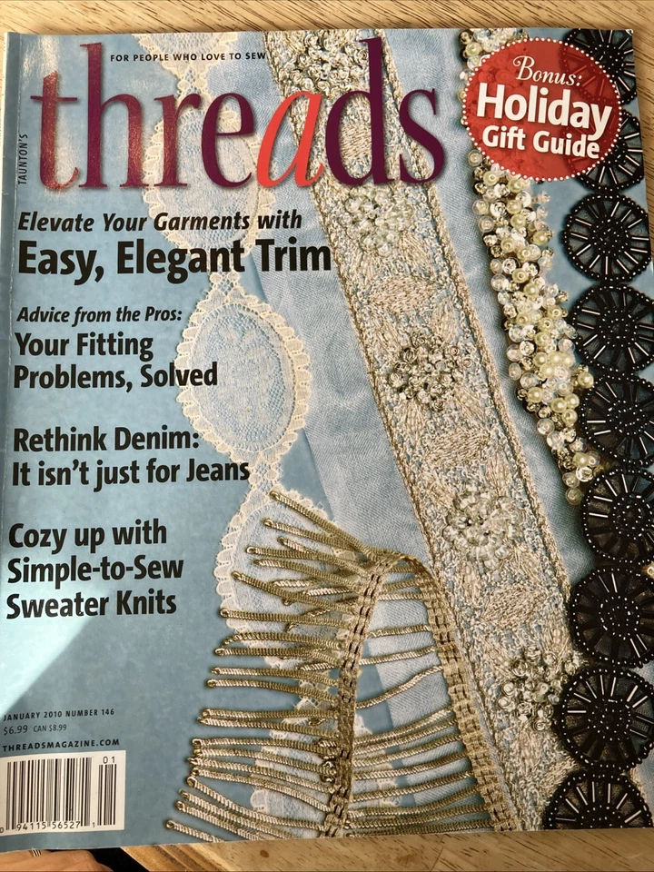THREADS Magazine January 2010: Holiday Gift Guide Fitting Denim Sweater Knits - Image 1 of 4