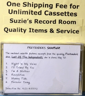 Cassette In-Store Promo The Pretenders Sampler Last of the Independents SEALED - Image 1 of 3