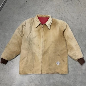 80s Muleskins Men’s Work Jacket XL Lined Canvas Vintage Faded Worn Workwear USA - Picture 1 of 24